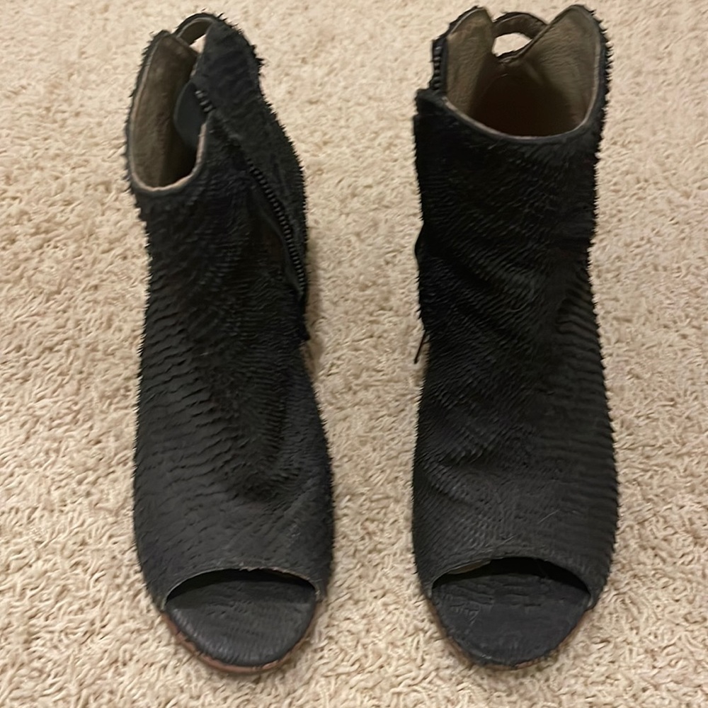 Distressed bootie